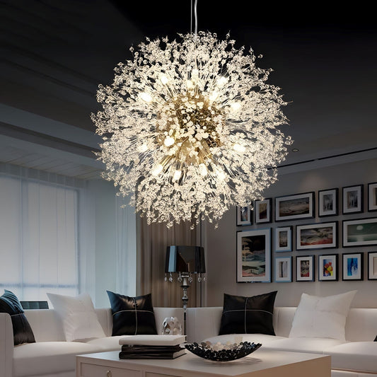 Dandelion Collection | Crystal Chandelier Light with Elegant Design | Modern Illumination for Dining Room 1