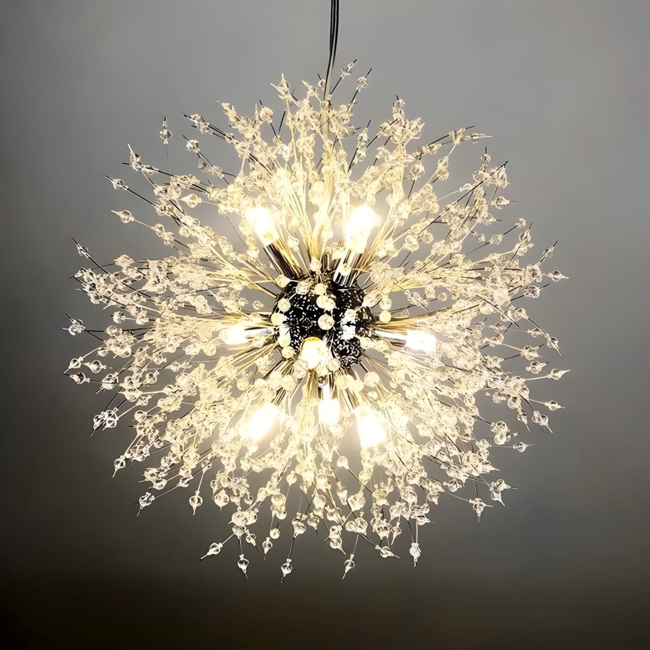 Dandelion Collection | Crystal Chandelier Light with Elegant Design | Modern Illumination for Dining Room 9