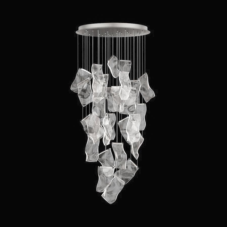 Elegant Acrylic Chandelier Light with LED & Adjustable Height | Modern Gold Design for Dining Room Illumination 19