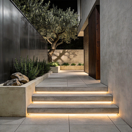 Flexible Outdoor LED Strip Lights with Waterproof Design | Customizable Illumination for Pathways and Staircases 1