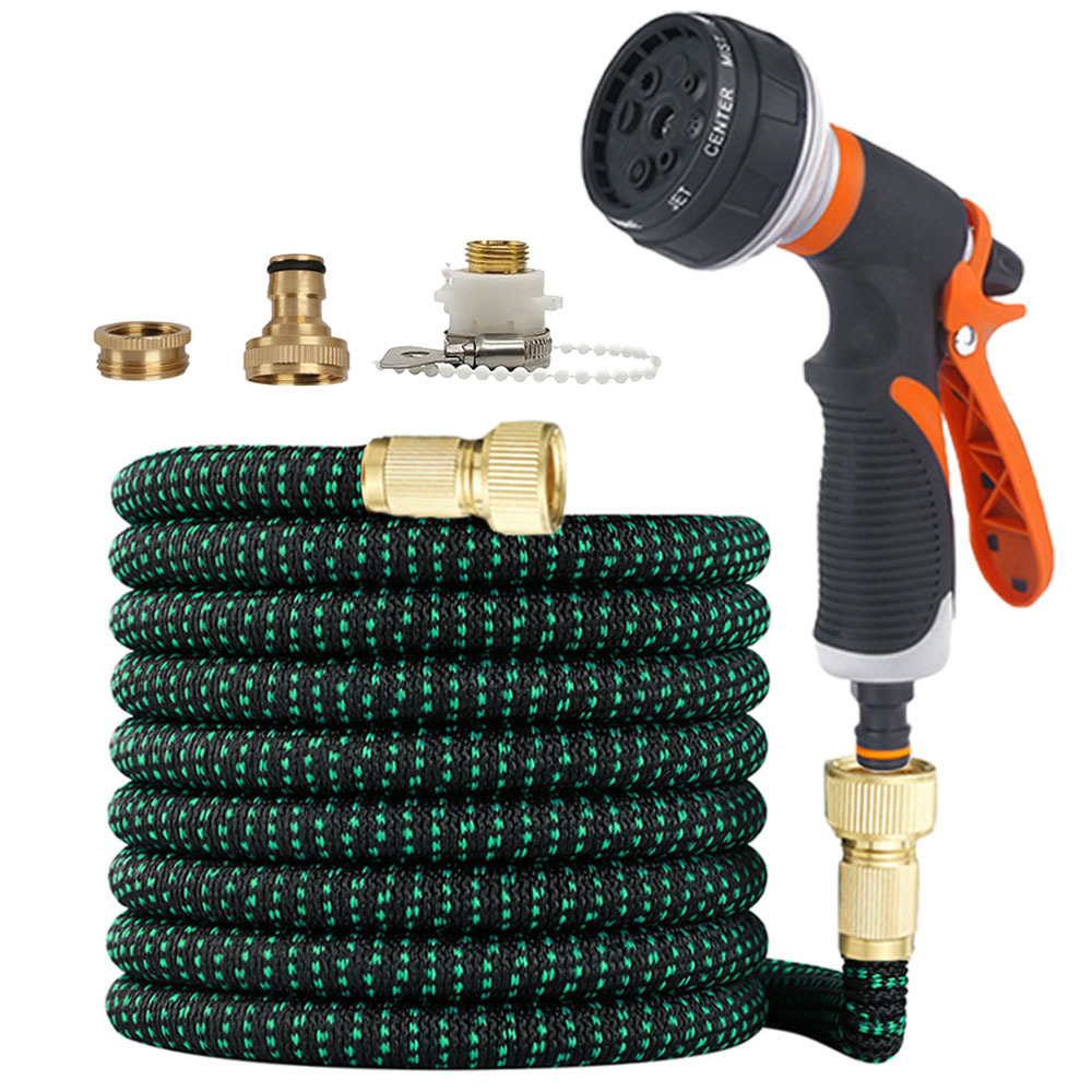 Garden Hose | Non-Expanding Kink Resistant Design with Flat Coil Storage | Ideal Watering Solution for Yards
