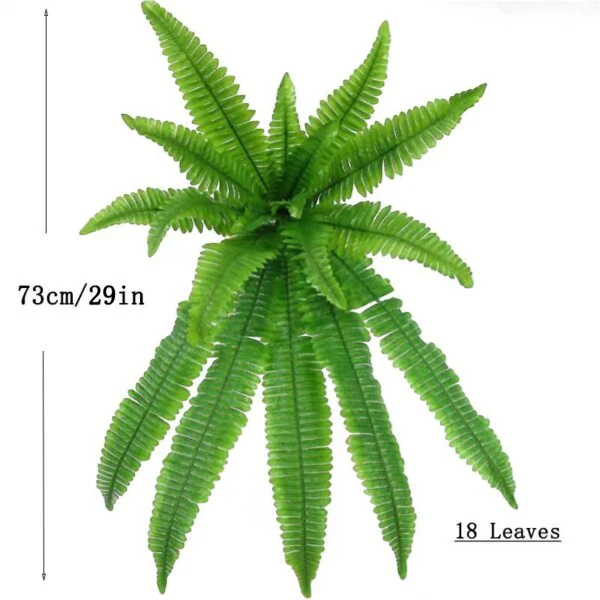 Lifelike Artificial Boston Fern | UV-Resistant Faux Plant for Indoor & Outdoor Decor 5