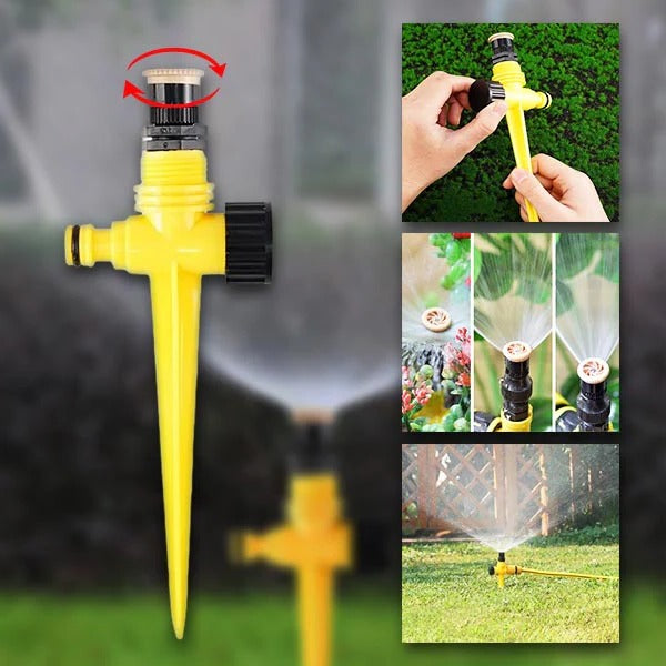 360° Garden Sprinkler System with Adjustable Spray Patterns | Efficient Watering Solution for Lawns and Gardens 1