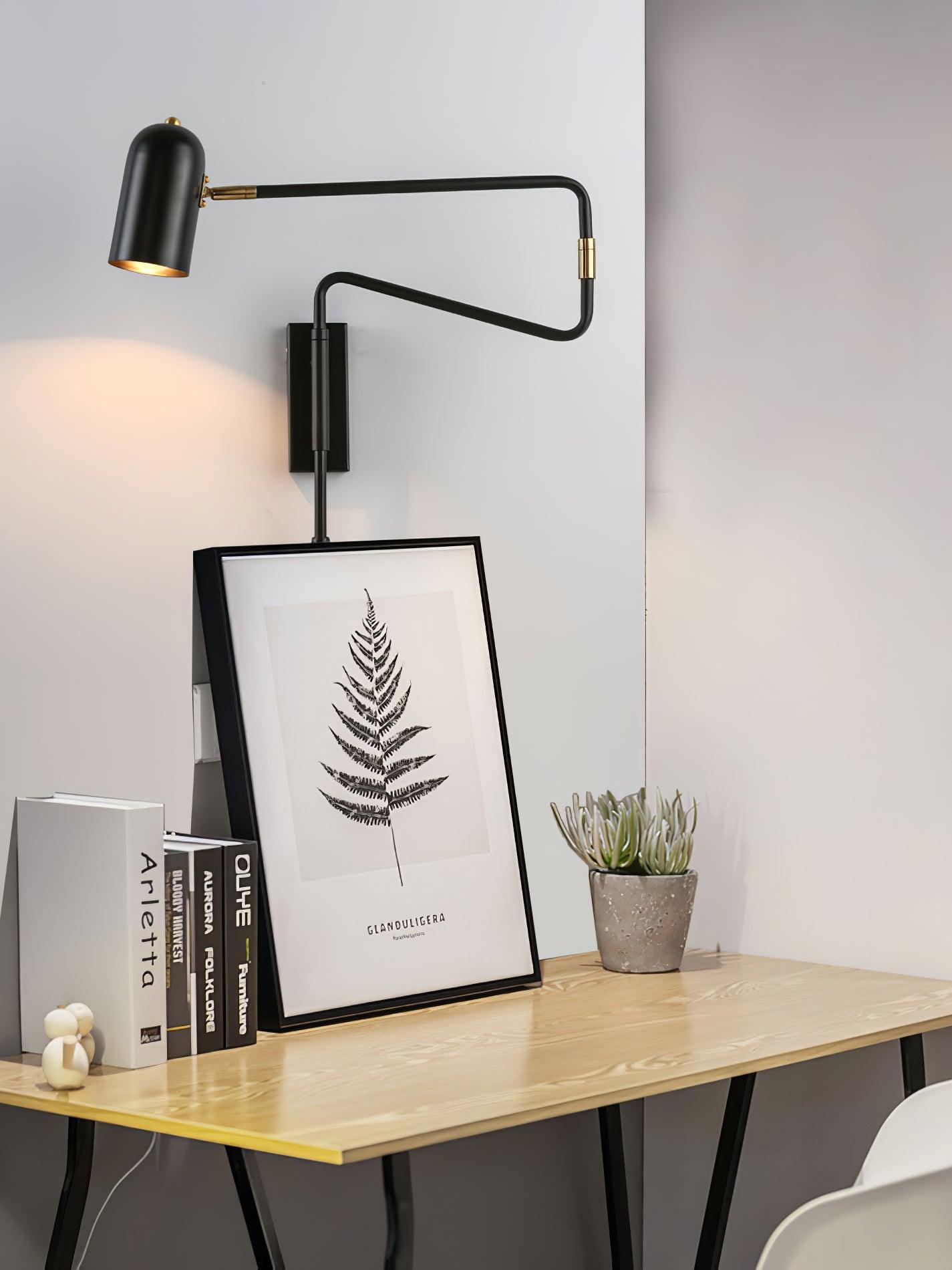 Adjustable Arm Wall Lamp with 360° Rotation | Stylish Wall Sconce Lighting for Versatile Illumination 7
