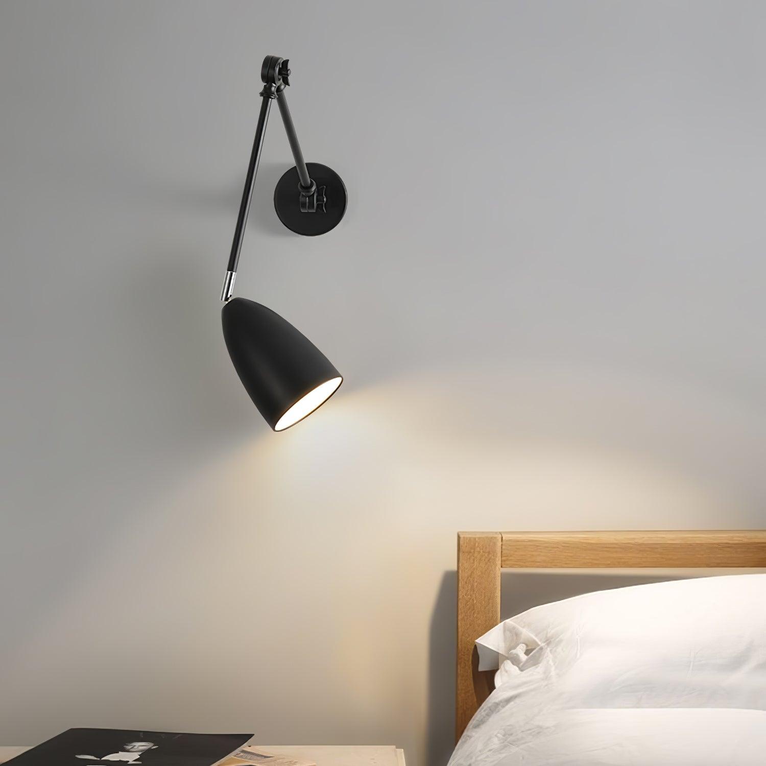 Adjustable Swing Arm Wall Lamp | Matte Finish Sconce Light for Versatile Lighting 2