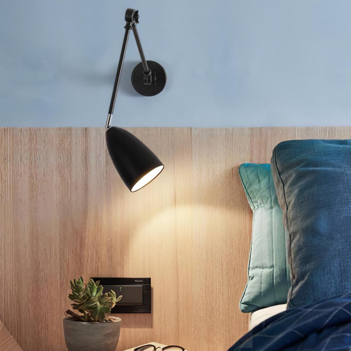 Adjustable Swing Arm Wall Lamp | Matte Finish Sconce Light for Versatile Lighting 4