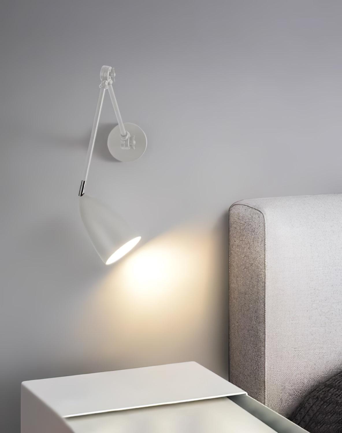 Adjustable Swing Arm Wall Lamp | Matte Finish Sconce Light for Versatile Lighting 5