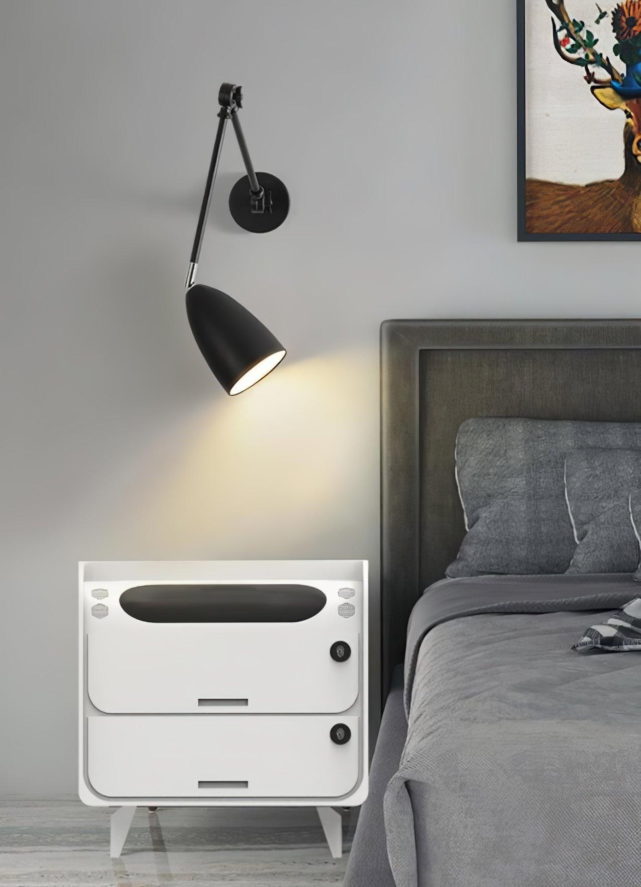 Adjustable Swing Arm Wall Lamp | Matte Finish Sconce Light for Versatile Lighting 7