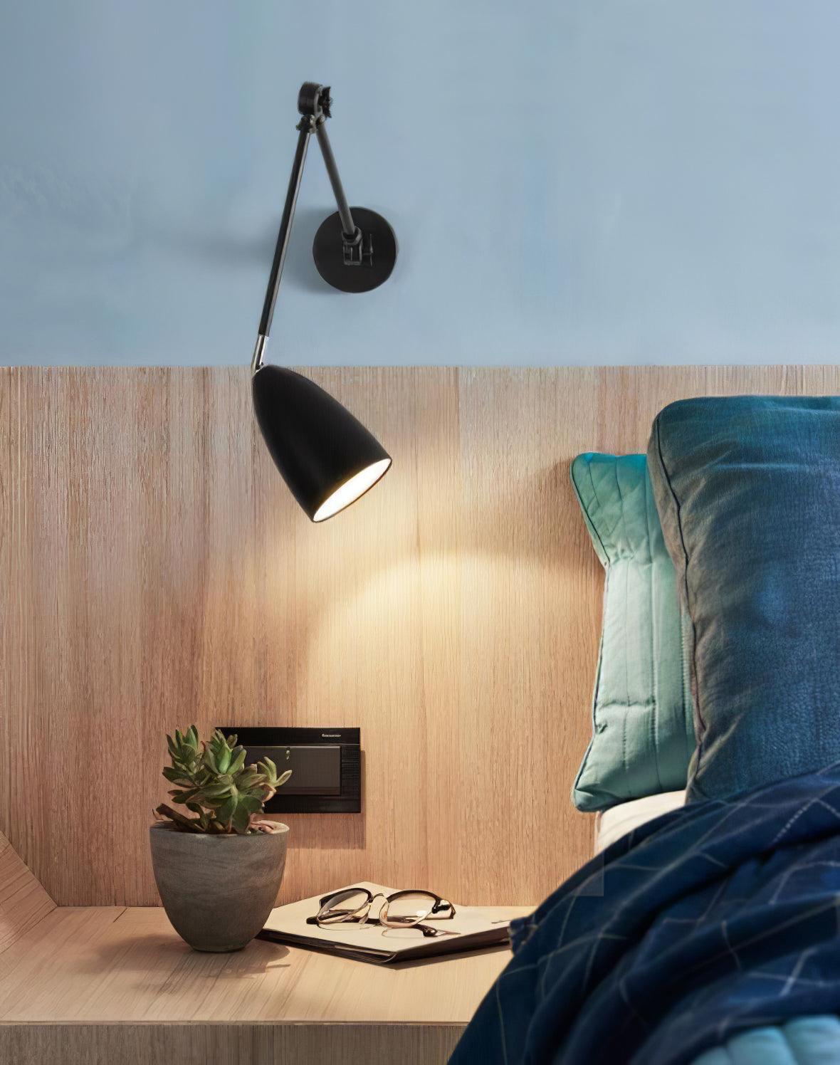 Adjustable Swing Arm Wall Lamp | Matte Finish Sconce Light for Versatile Lighting 8