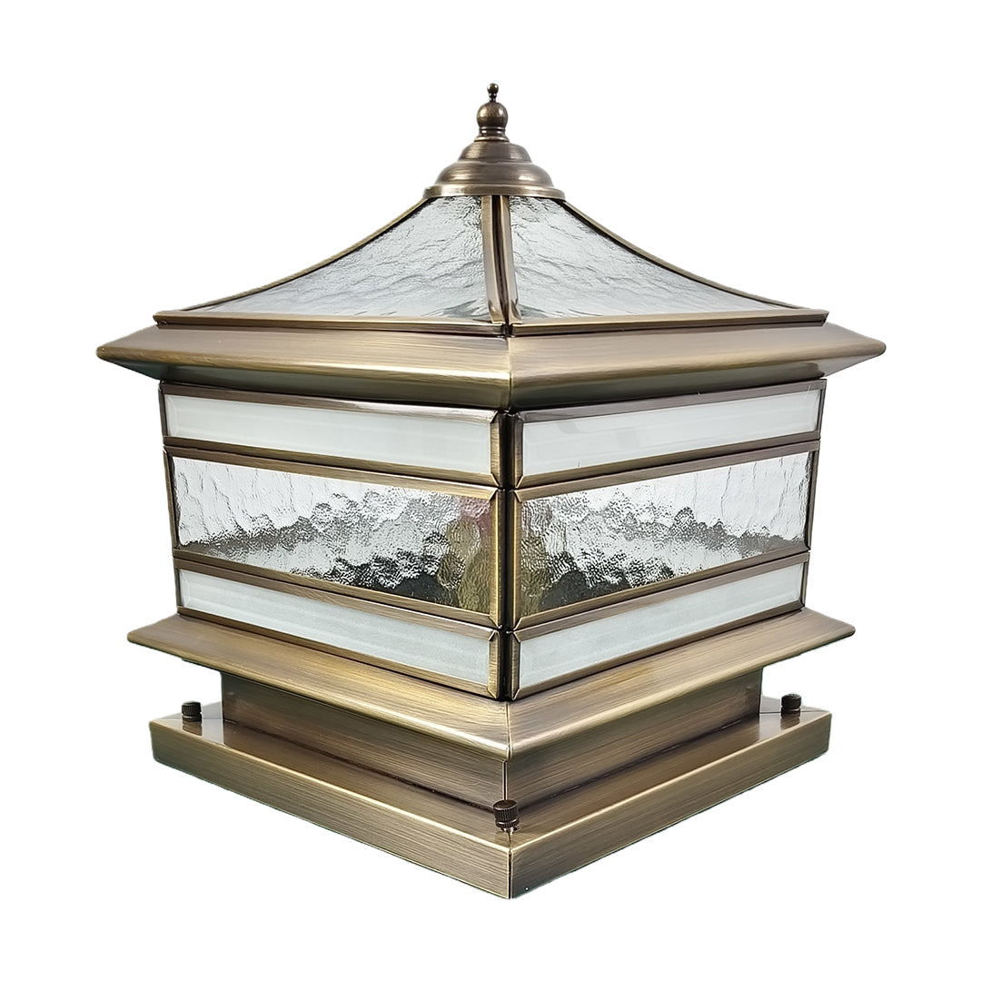 Classic Copper | Solar Pillar Light with Dual Power Options | Elegant Outdoor Lighting for Gardens and Pathways 10