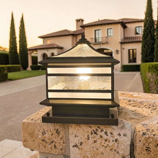 Classic Copper | Solar Pillar Light with Dual Power Options | Elegant Outdoor Lighting for Gardens and Pathways 7