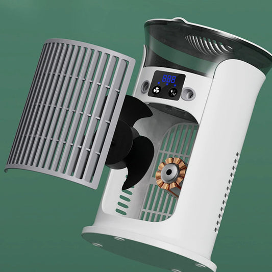 Compact Cooling Fan | Mini Air Conditioner with Humidifier & LED Light | Efficient Indoor Cooling Solution for Comfort 2