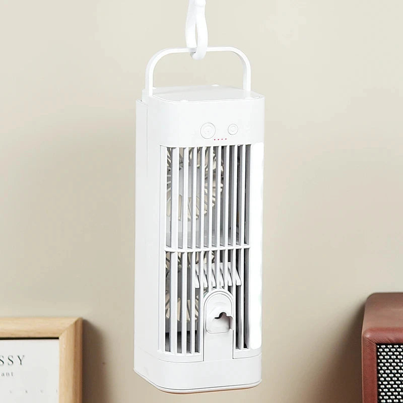 Compact Portable Air Conditioner Fan with Spray Cooling & Night Light | Versatile Cooling Solution for Home, Office, and Travel 1