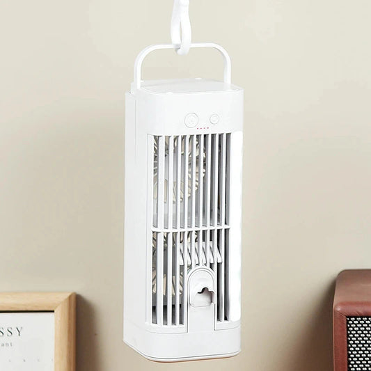 Compact Portable Air Conditioner Fan with Spray Cooling & Night Light | Versatile Cooling Solution for Home, Office, and Travel 1