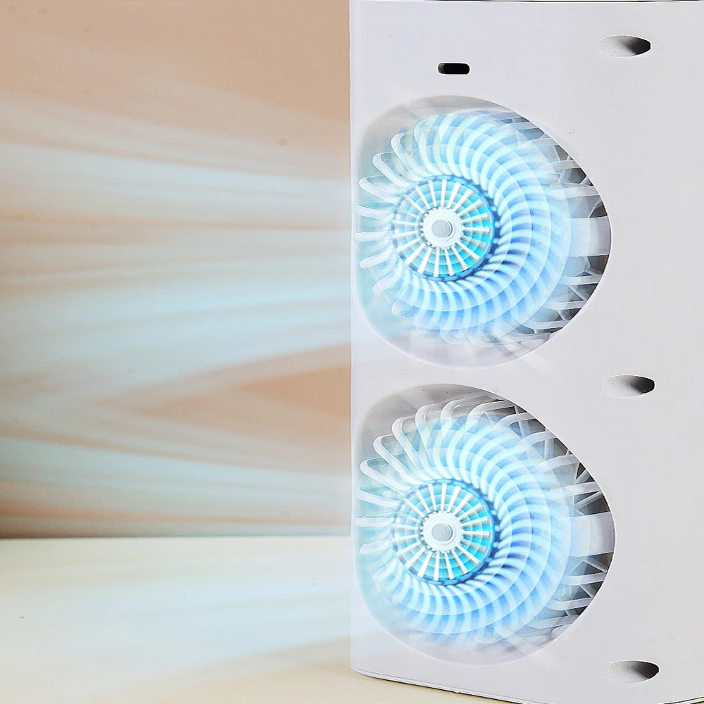 Compact Portable Air Conditioner Fan with Spray Cooling & Night Light | Versatile Cooling Solution for Home, Office, and Travel 2