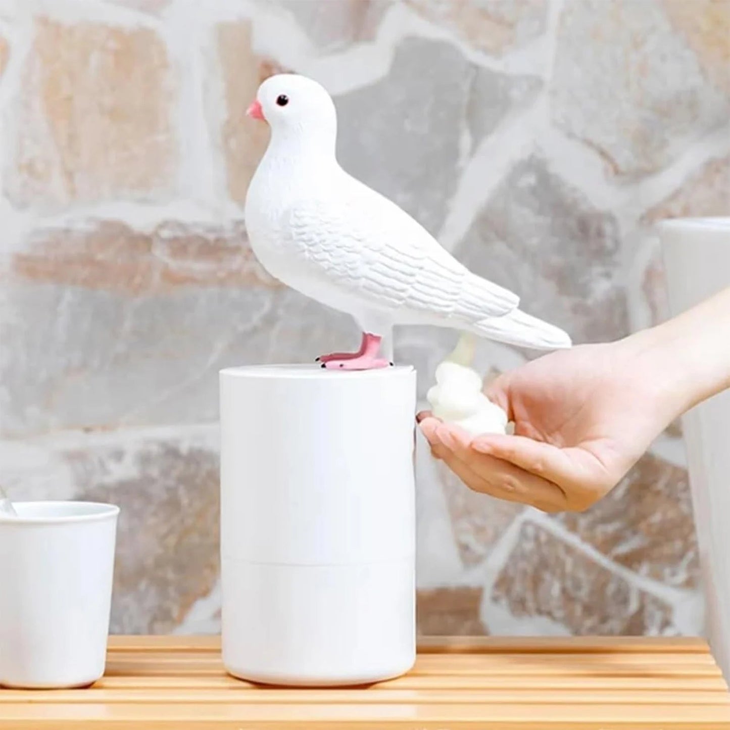 Coo-Coo Clean | Hand Soap Dispenser with Charming Pigeon Design | Fun Kitchen Decor for Everyday Use 0