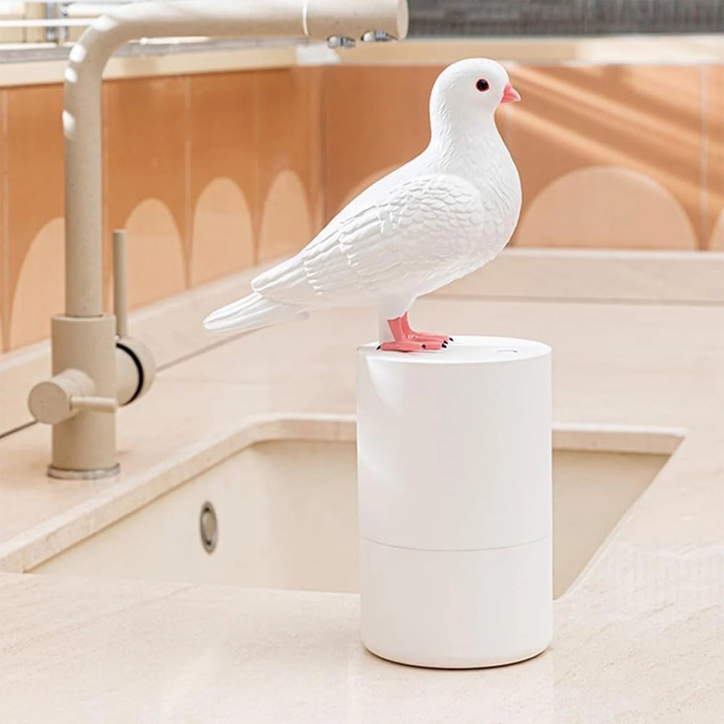 Coo-Coo Clean | Hand Soap Dispenser with Charming Pigeon Design | Fun Kitchen Decor for Everyday Use 1