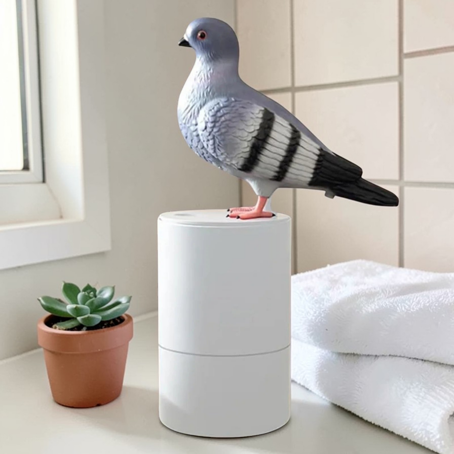 Coo-Coo Clean | Hand Soap Dispenser with Charming Pigeon Design | Fun Kitchen Decor for Everyday Use 6