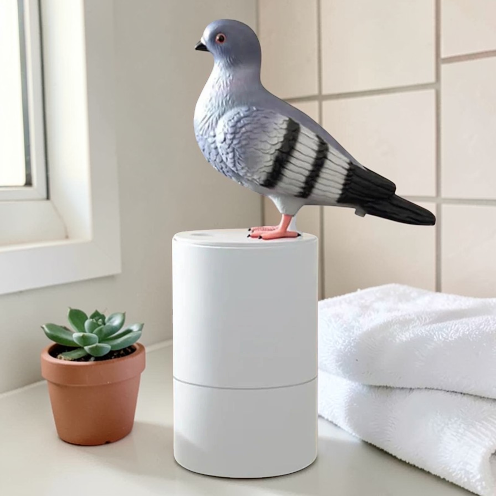 Coo-Coo Clean | Hand Soap Dispenser with Charming Pigeon Design | Fun Kitchen Decor for Everyday Use 6