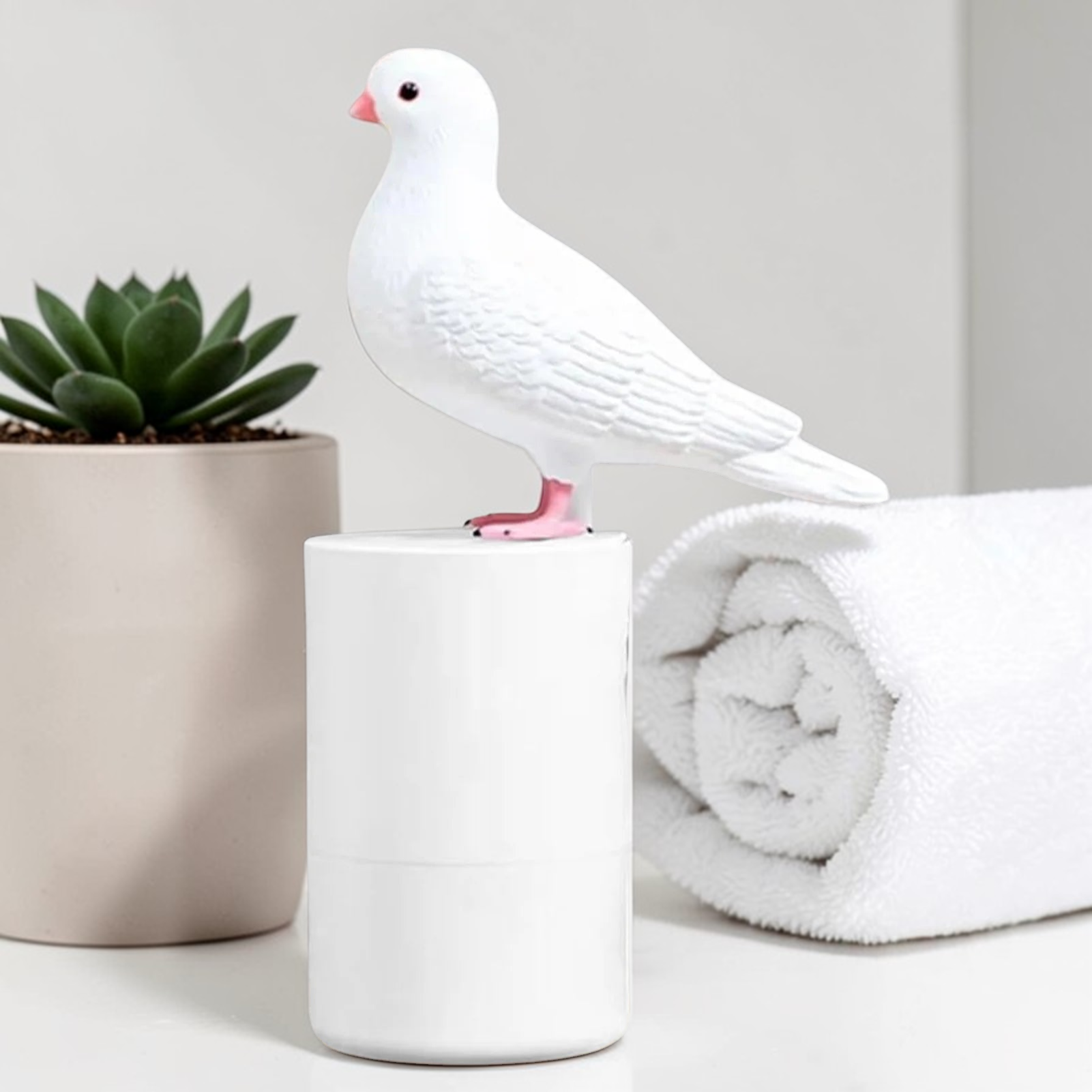 Coo-Coo Clean | Hand Soap Dispenser with Charming Pigeon Design | Fun Kitchen Decor for Everyday Use 7