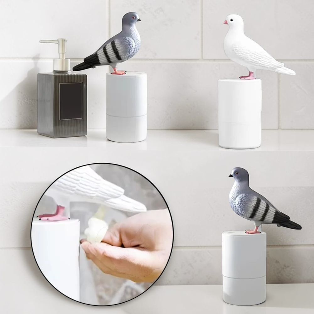 Coo-Coo Clean | Hand Soap Dispenser with Charming Pigeon Design | Fun Kitchen Decor for Everyday Use 8