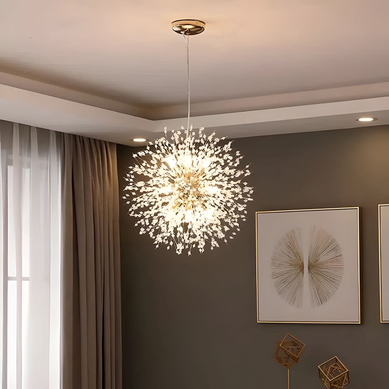 Dandelion Collection | Crystal Chandelier Light with Elegant Design | Modern Illumination for Dining Room 0