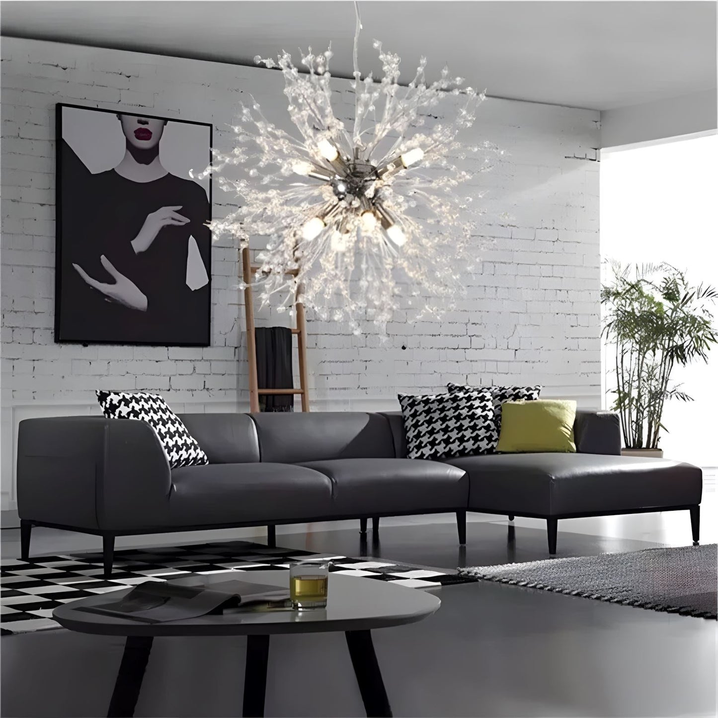Dandelion Collection | Crystal Chandelier Light with Elegant Design | Modern Illumination for Dining Room 7