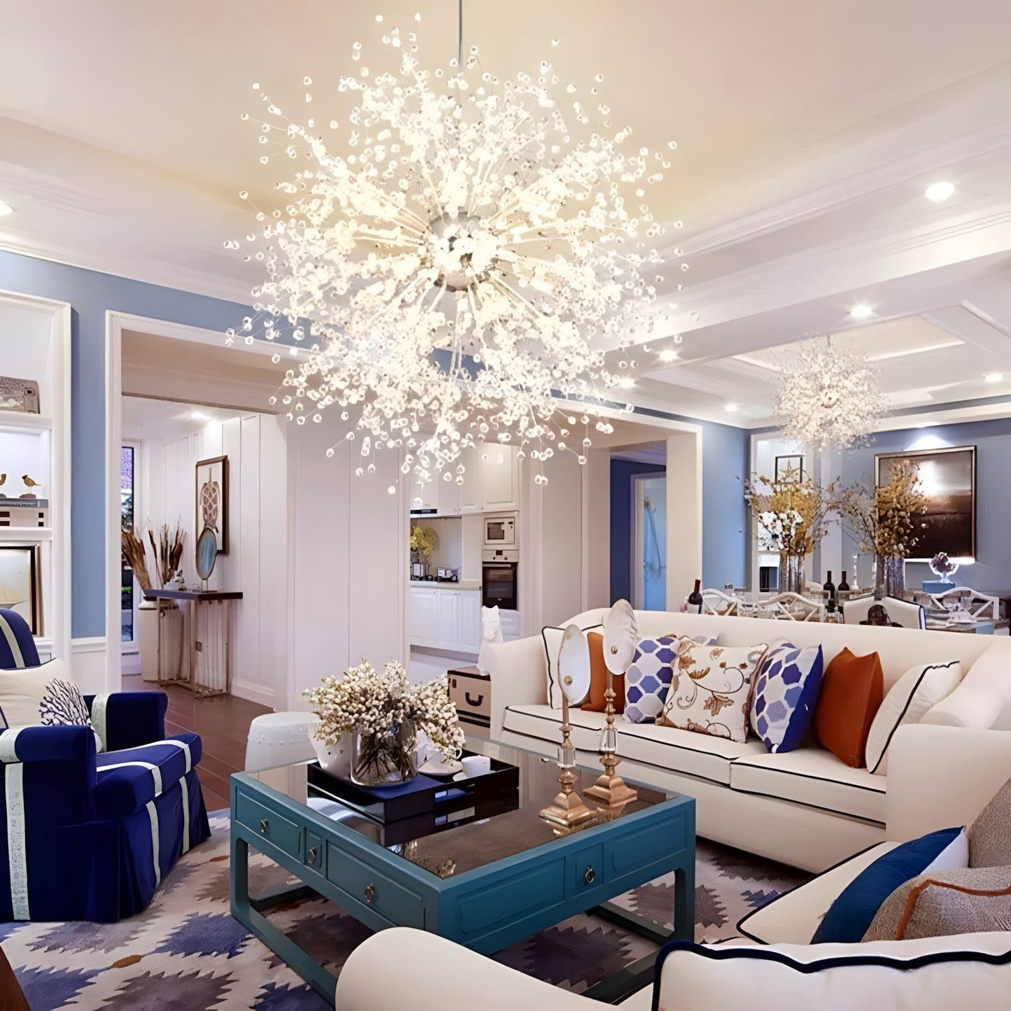 Dandelion Collection | Crystal Chandelier Light with Elegant Design | Modern Illumination for Dining Room 8