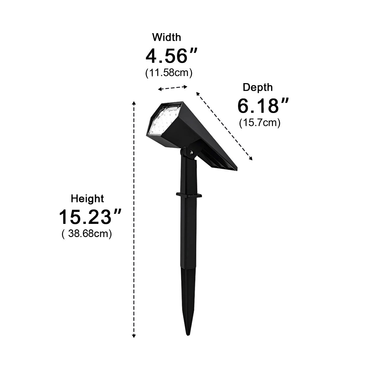 EcoGlow | Solar Spot Lights with Adjustable Design & Waterproof Feature for Landscape Illumination 8