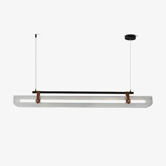 Elegant Acrylic Chandelier Light with Frosted Panels | Modern Design for Dining Room Ambiance 1