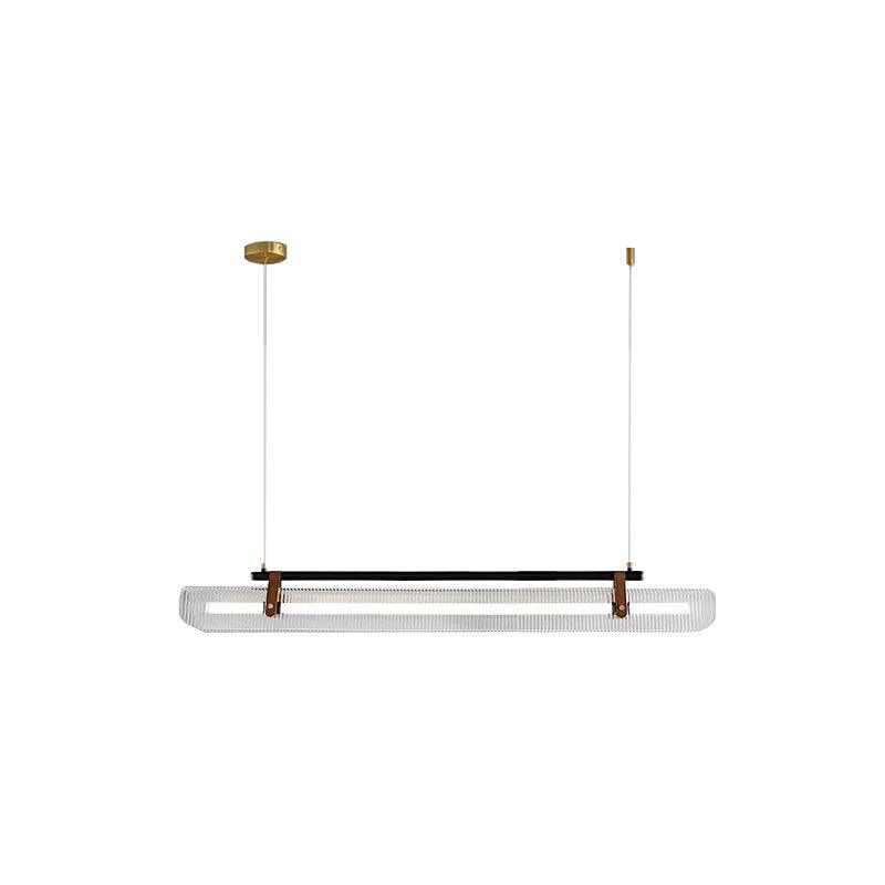 Elegant Acrylic Chandelier Light with Frosted Panels | Modern Design for Dining Room Ambiance 12