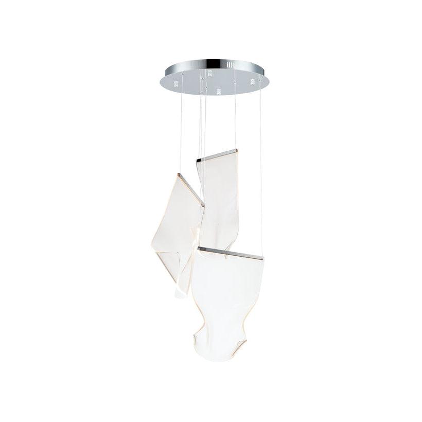 Elegant Acrylic Chandelier Light with LED & Adjustable Height | Modern Gold Design for Dining Room Illumination 9