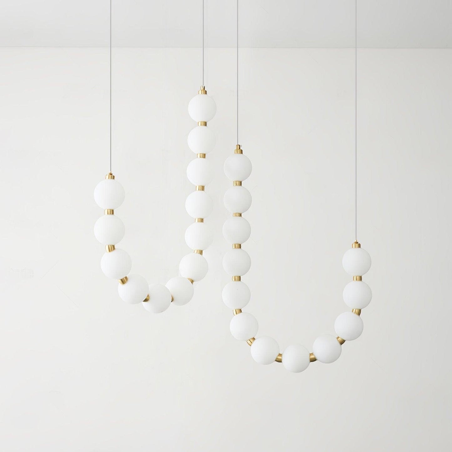 Elegant Acrylic Pearl Chandelier Light with Integrated LED & Dimmable Function for Stunning Illumination 11