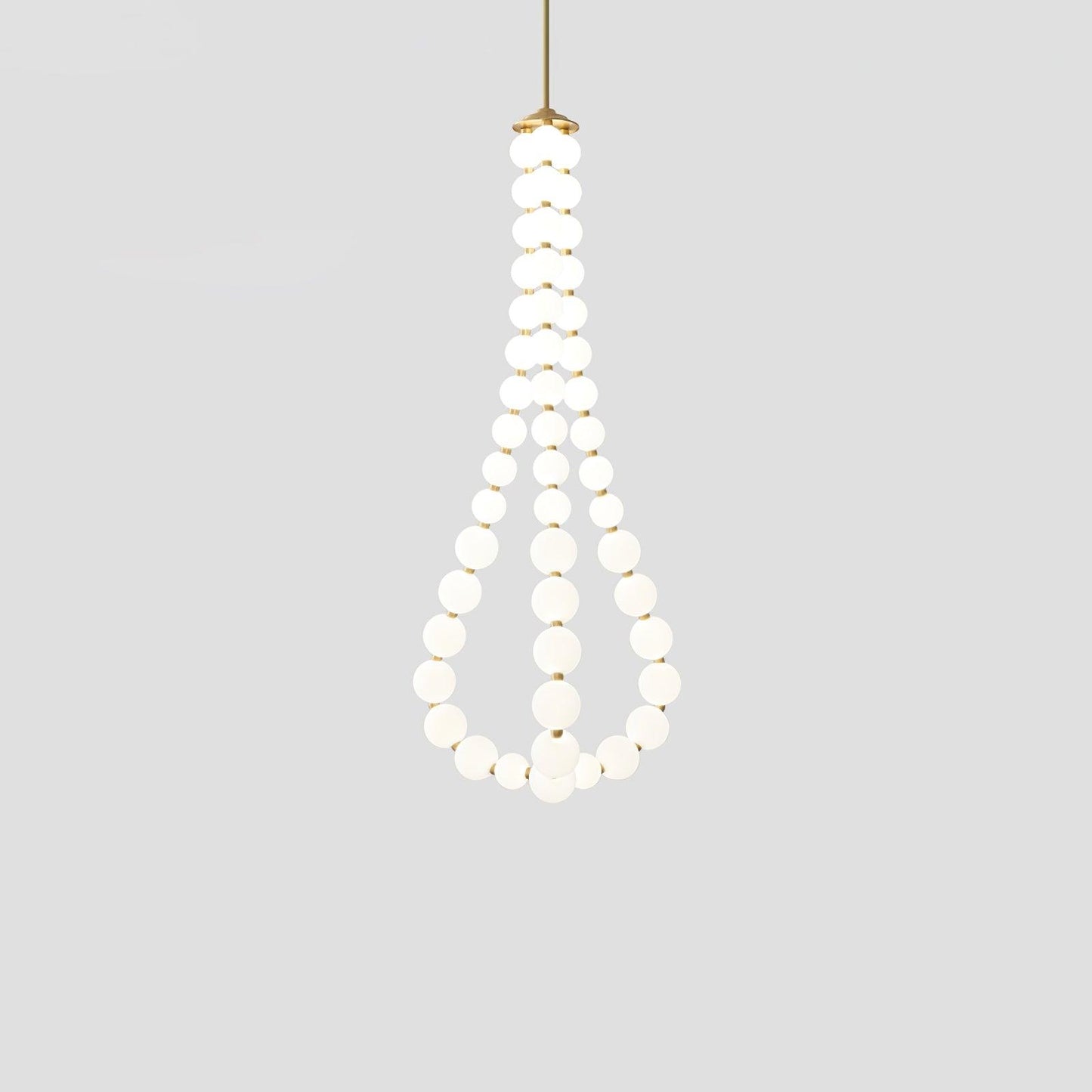 Elegant Acrylic Pearl Chandelier Light with Integrated LED & Dimmable Function for Stunning Illumination 13