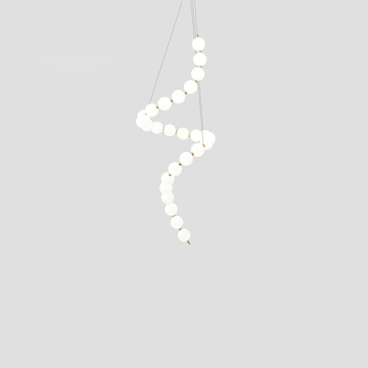 Elegant Acrylic Pearl Chandelier Light with Integrated LED & Dimmable Function for Stunning Illumination 15