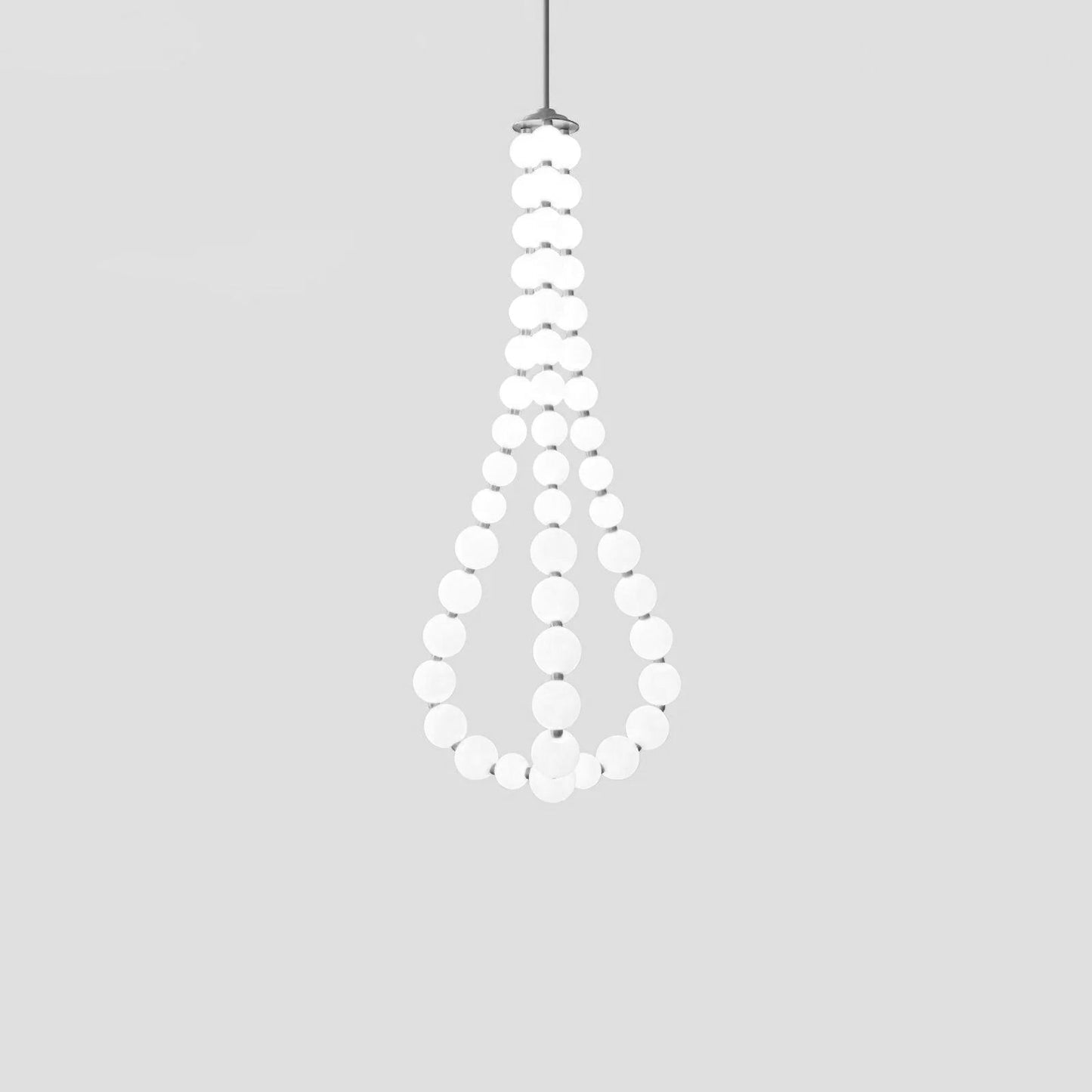 Elegant Acrylic Pearl Chandelier Light with Integrated LED & Dimmable Function for Stunning Illumination 17