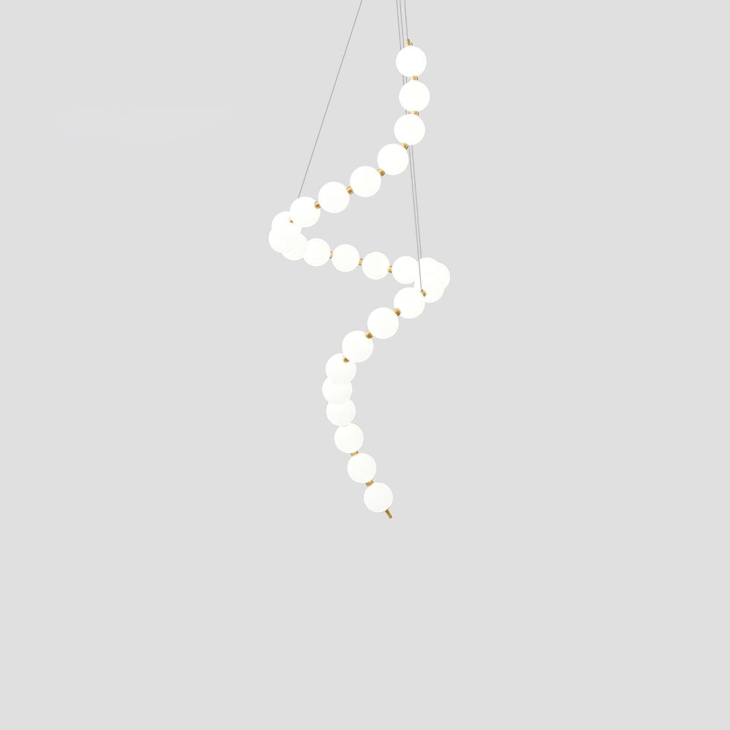 Elegant Acrylic Pearl Chandelier Light with Integrated LED & Dimmable Function for Stunning Illumination 22