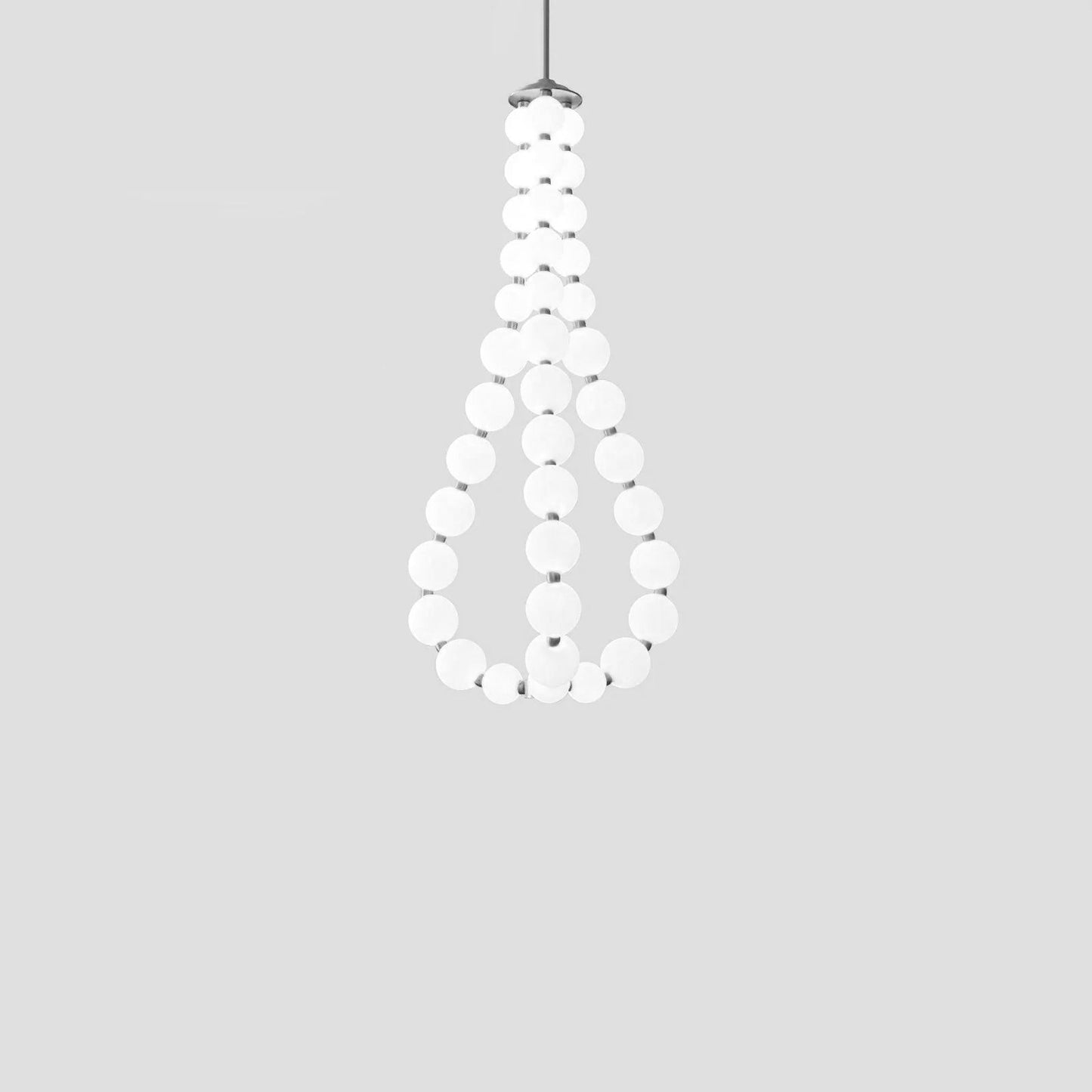 Elegant Acrylic Pearl Chandelier Light with Integrated LED & Dimmable Function for Stunning Illumination 30