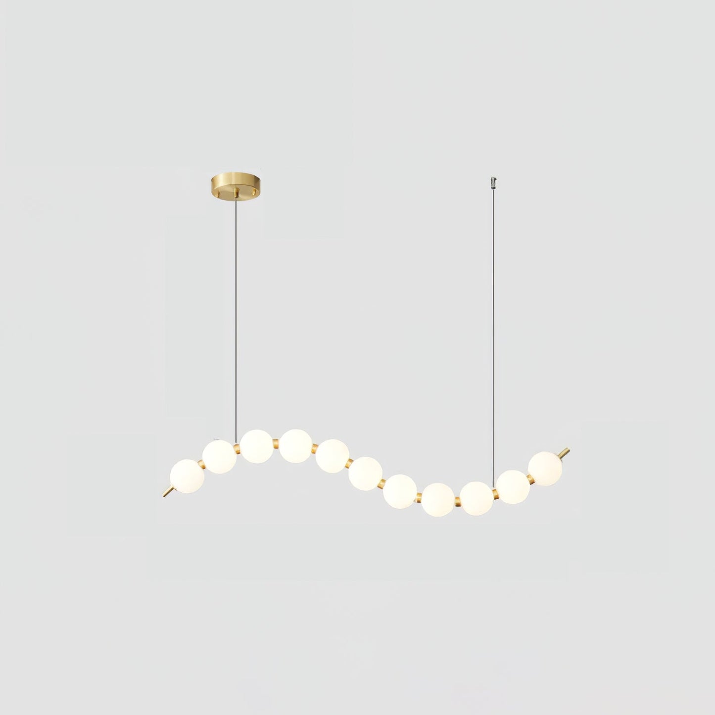 Elegant Acrylic Pearl Chandelier Light with Integrated LED & Dimmable Function for Stunning Illumination 9