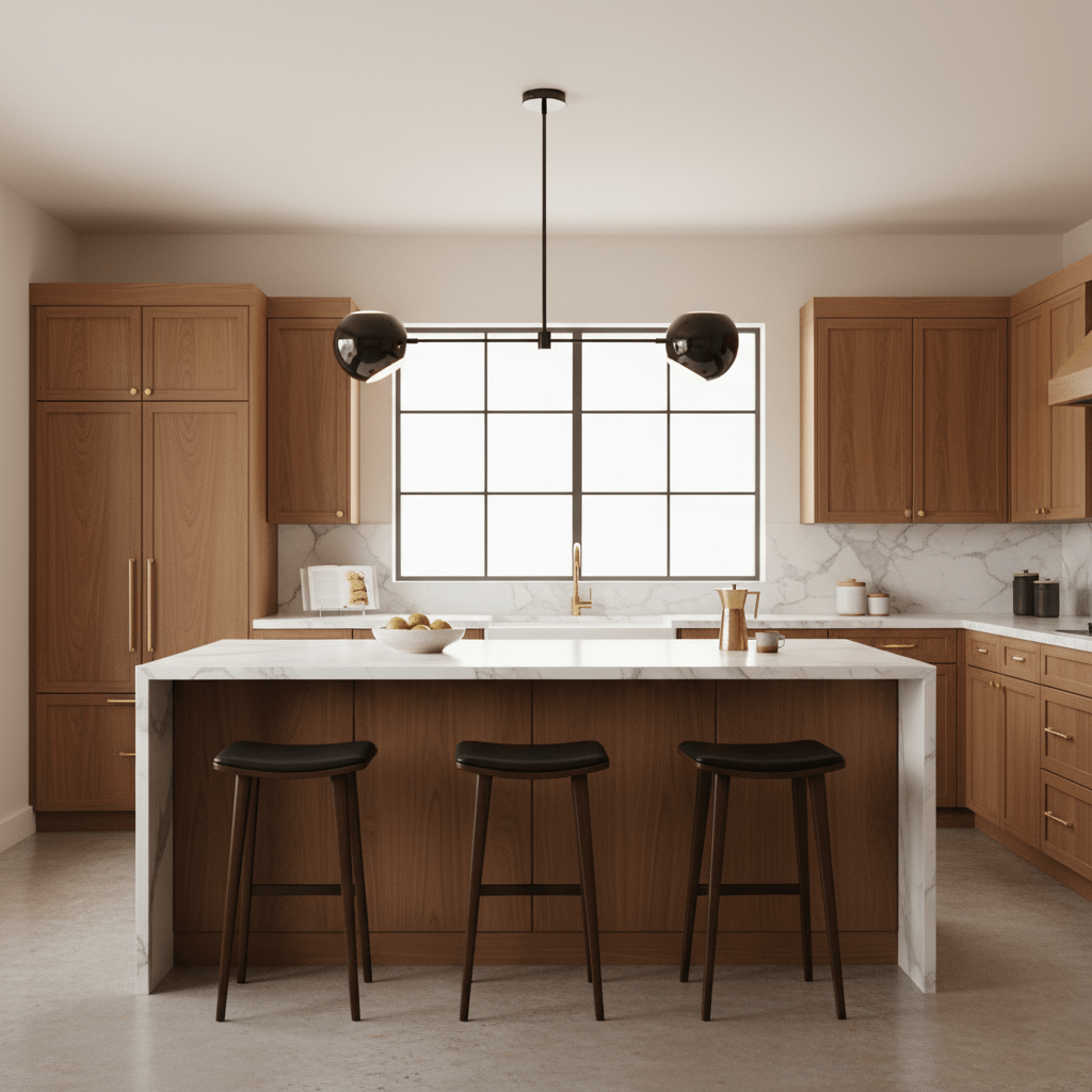 Elegant Black Chandelier Light with Adjustable Height | Modern Design for Stylish Dining Room Illumination 7