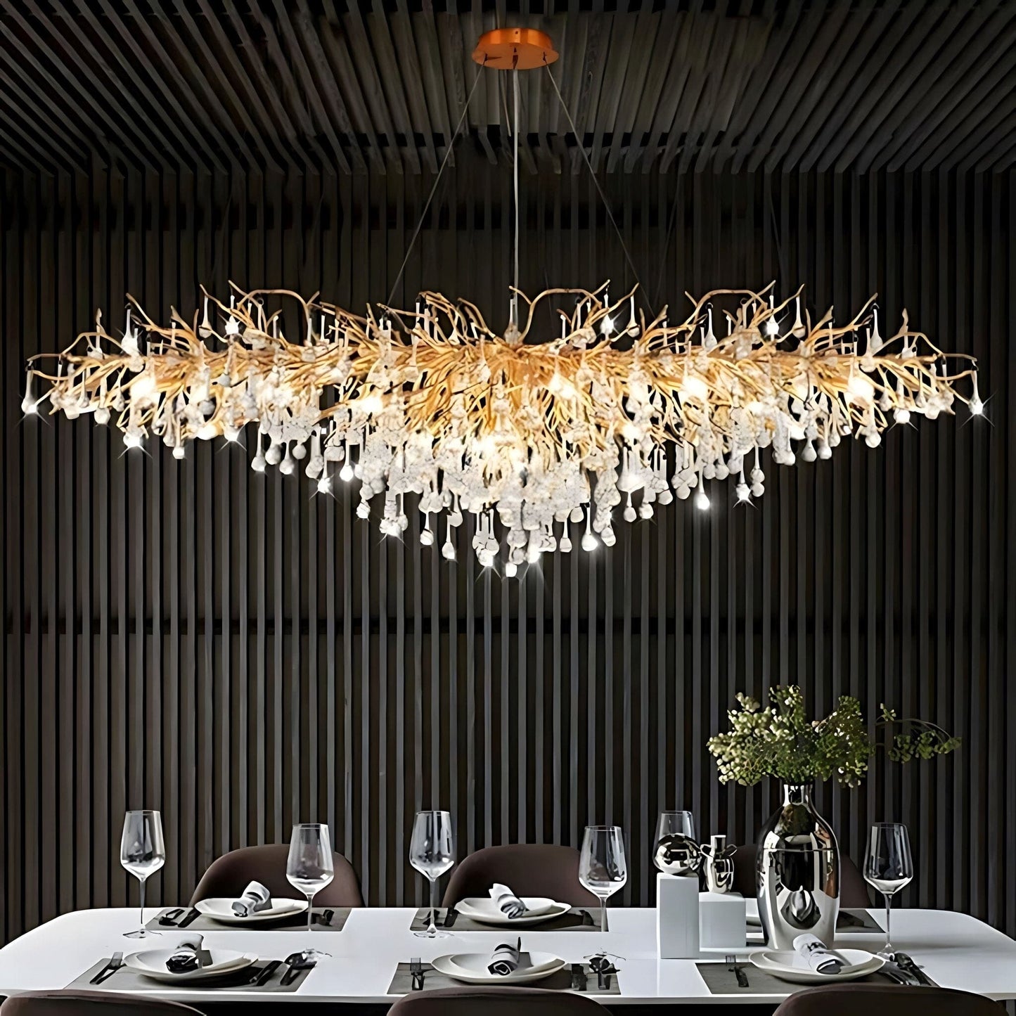 Elegant Crystal Chandelier | Modern Design with K9 Crystals | Luxurious Illumination for Dining Rooms and Grand Spaces 1