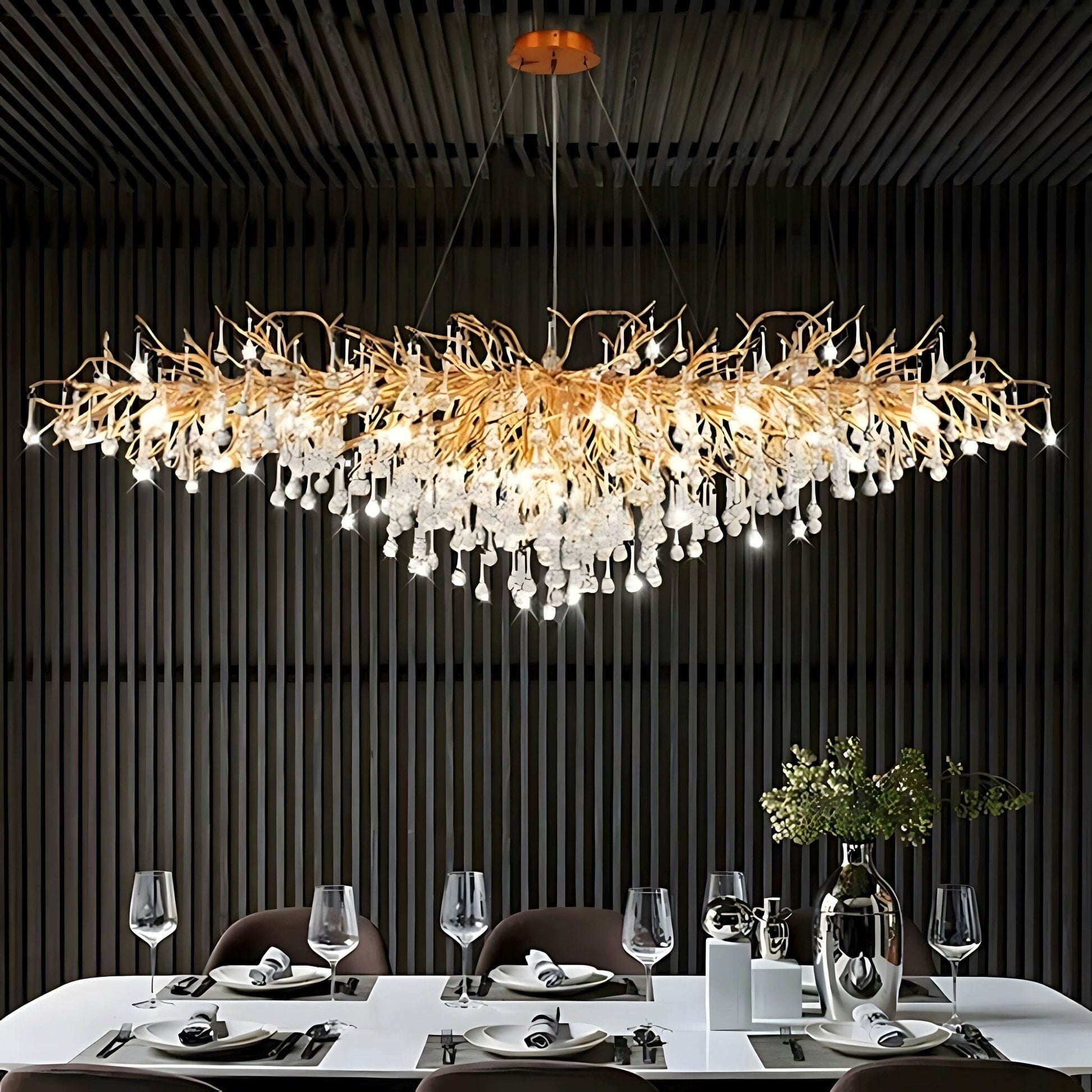 Elegant Crystal Chandelier | Modern Design with K9 Crystals | Luxurious Illumination for Dining Rooms and Grand Spaces 1