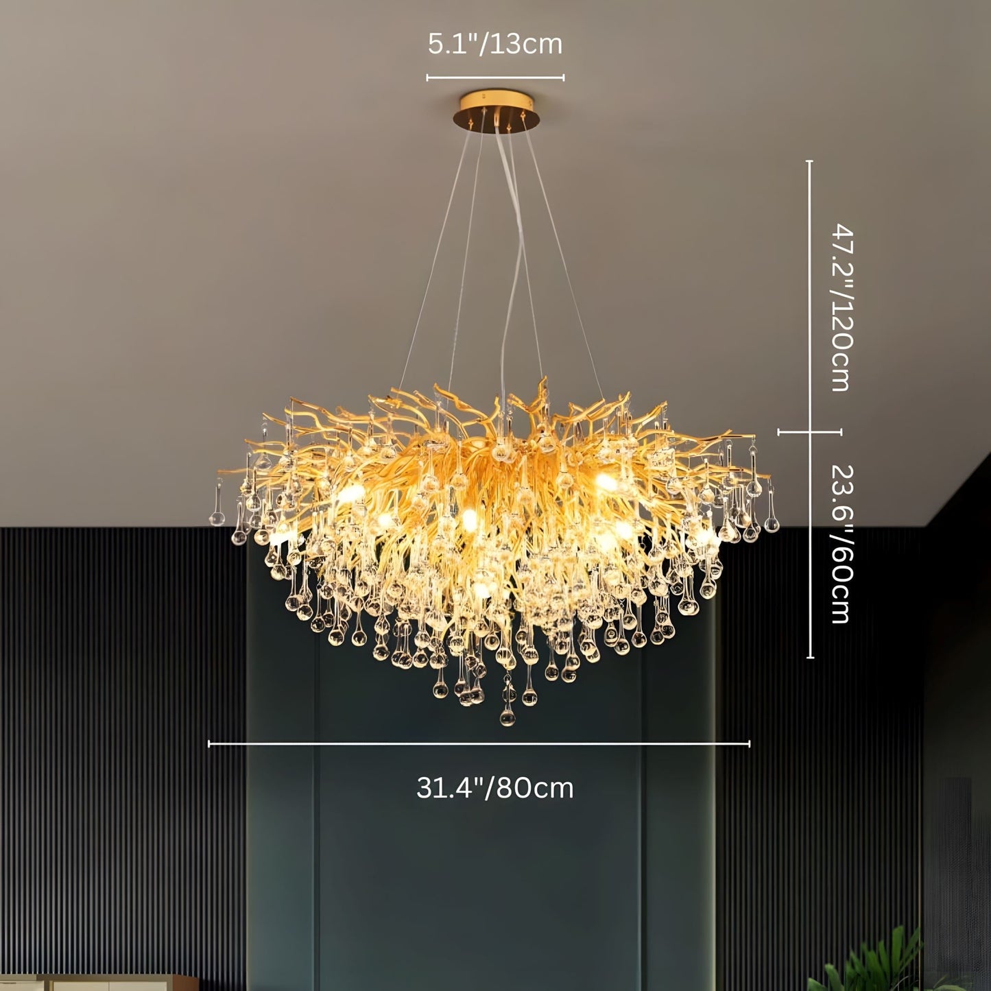 Elegant Crystal Chandelier | Modern Design with K9 Crystals | Luxurious Illumination for Dining Rooms and Grand Spaces 17