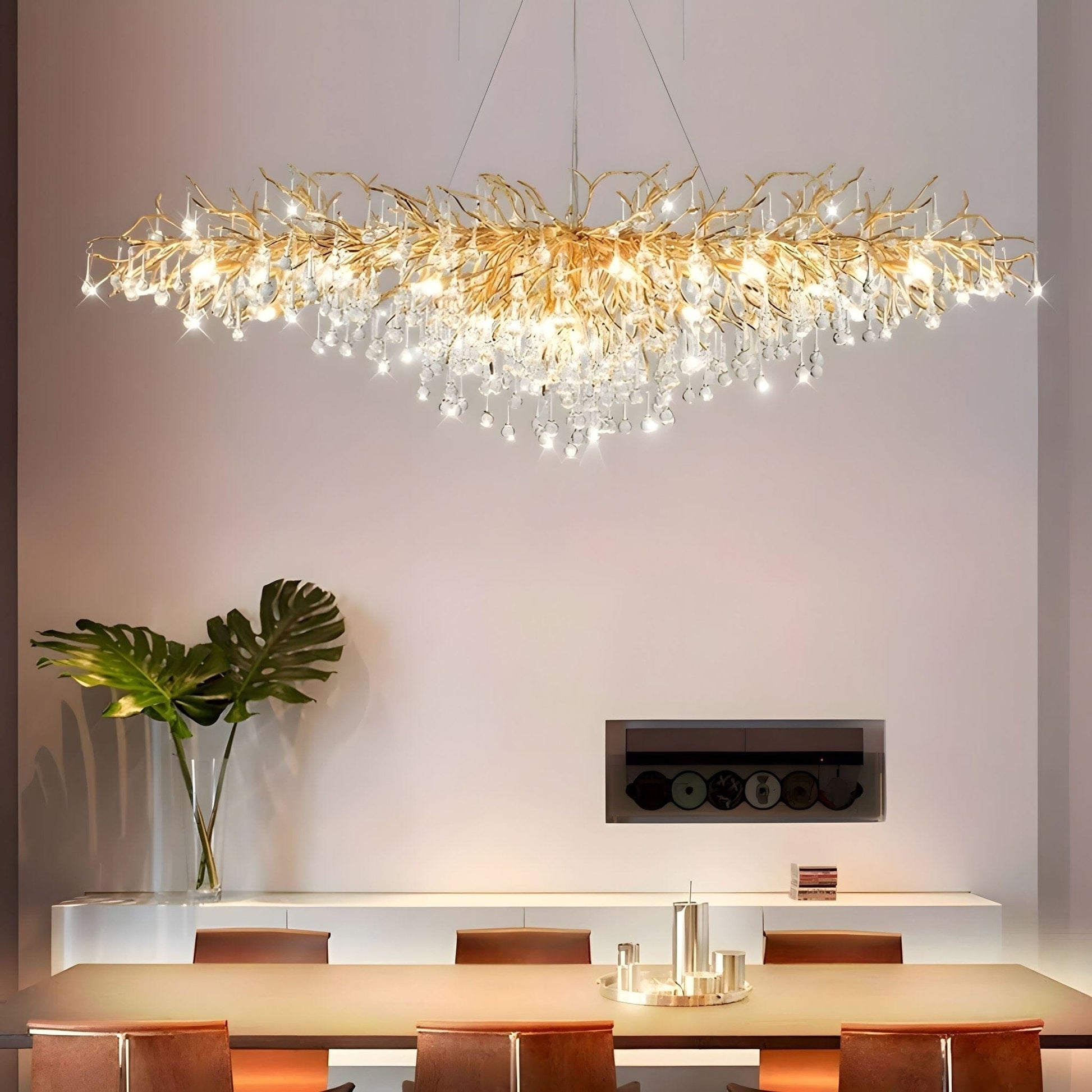Elegant Crystal Chandelier | Modern Design with K9 Crystals | Luxurious Illumination for Dining Rooms and Grand Spaces 8