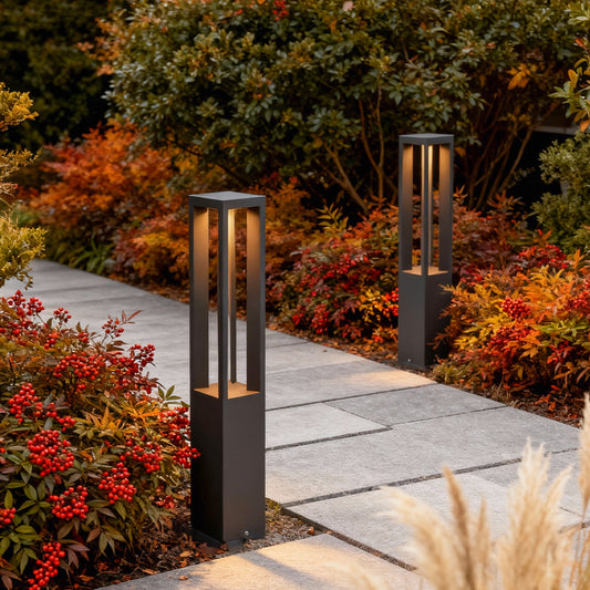 Elegant LED Garden Light Bollard with Four-Beam System | Durable Outdoor Lighting for Cozy Illumination 1