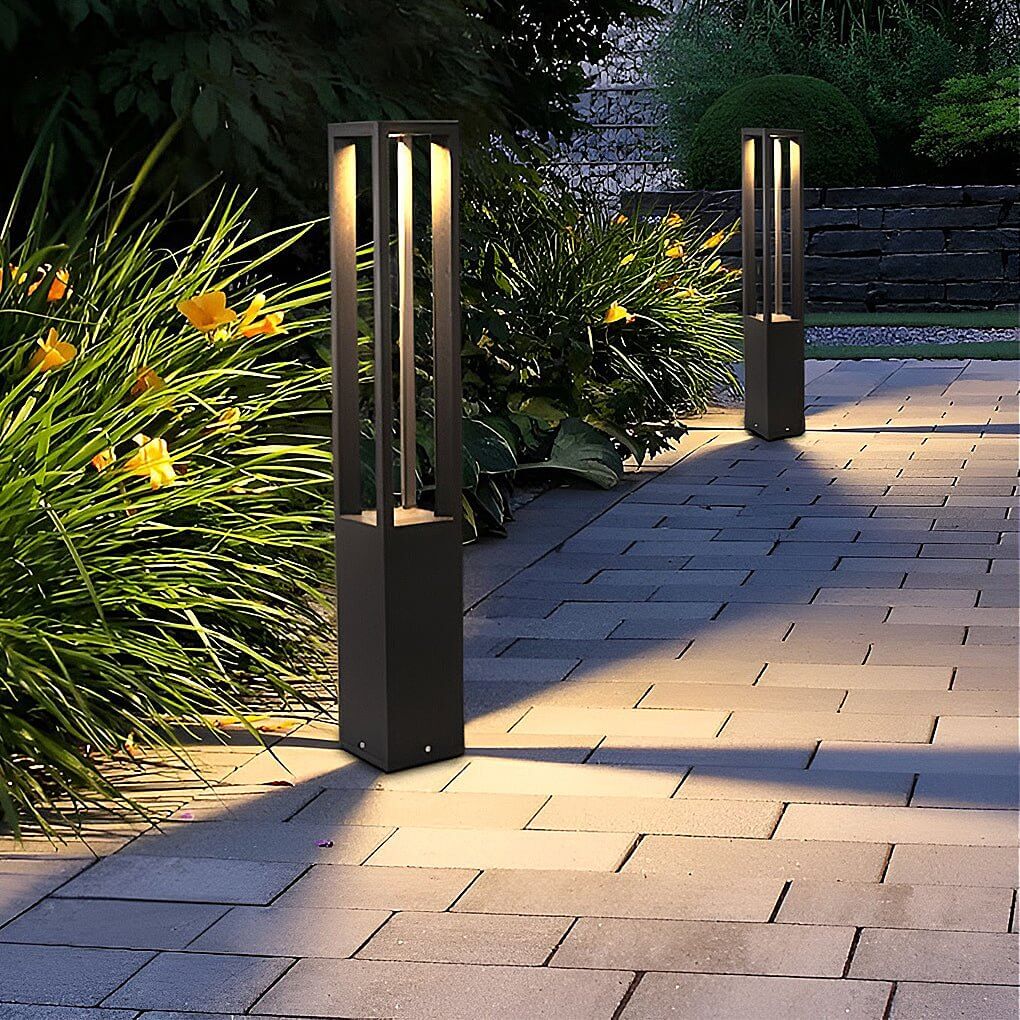 Elegant LED Garden Light Bollard with Four-Beam System | Durable Outdoor Lighting for Cozy Illumination 5
