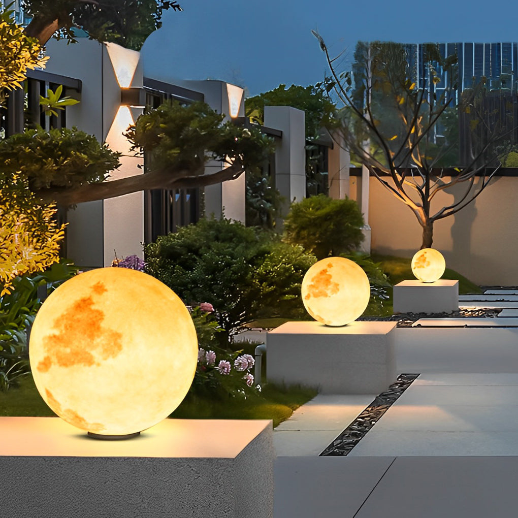 Elegant Moon-Shaped Solar Pillar Light with Dual Power Supply | Outdoor Lighting for Enchanting Ambiance 0
