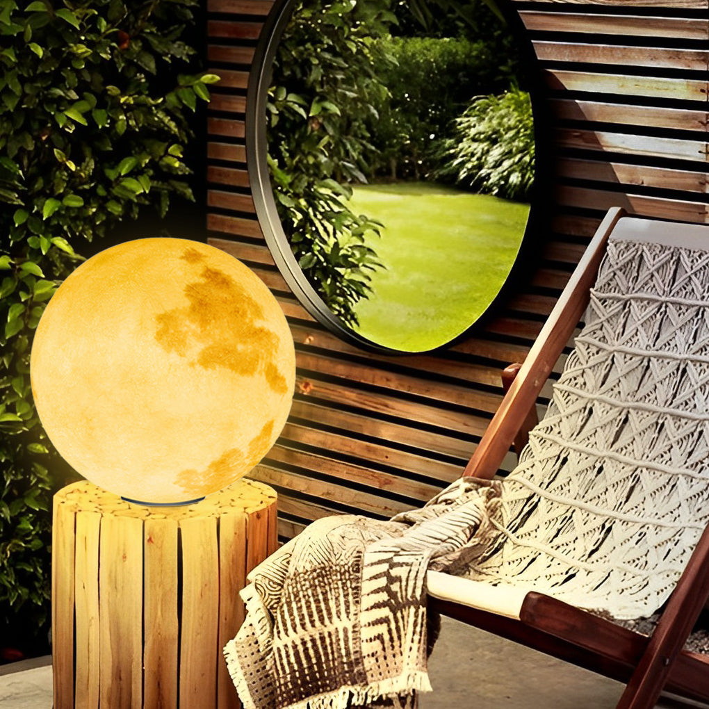 Elegant Moon-Shaped Solar Pillar Light with Dual Power Supply | Outdoor Lighting for Enchanting Ambiance 12