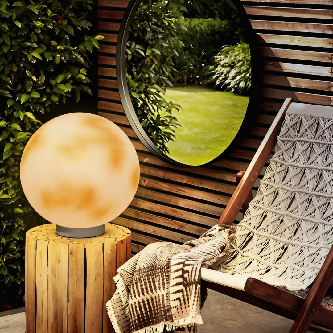 Elegant Moon-Shaped Solar Pillar Light with Dual Power Supply | Outdoor Lighting for Enchanting Ambiance 14
