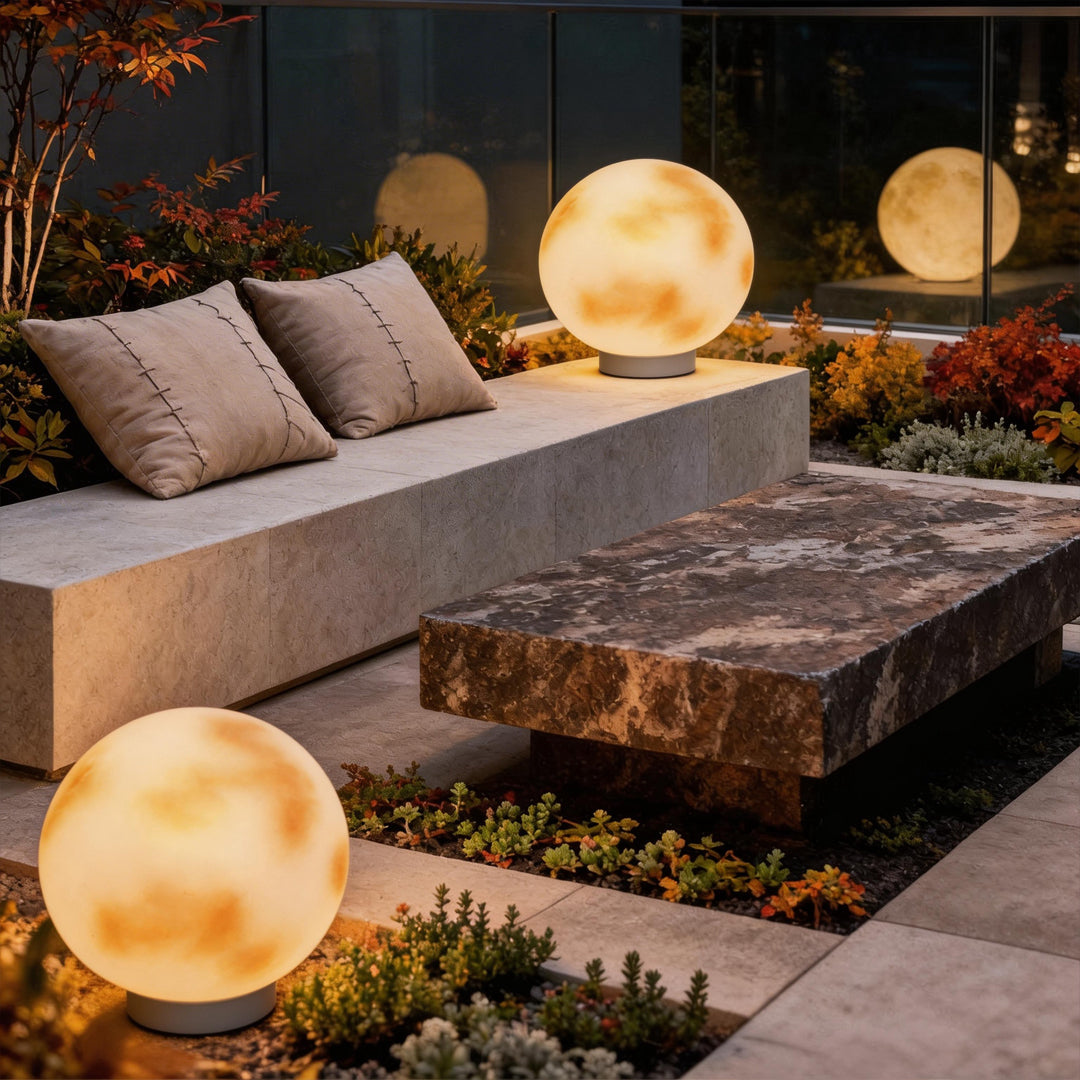 Elegant Moon-Shaped Solar Pillar Light with Dual Power Supply | Outdoor Lighting for Enchanting Ambiance 3